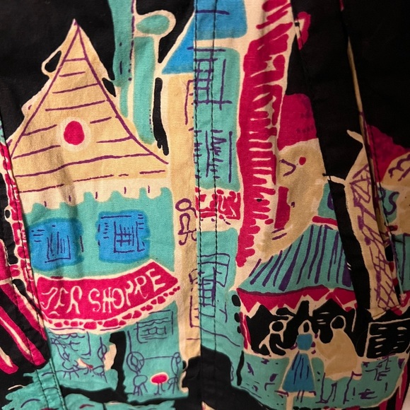 Phool multicolored cityscape button down shirt size M - Picture 6 of 6